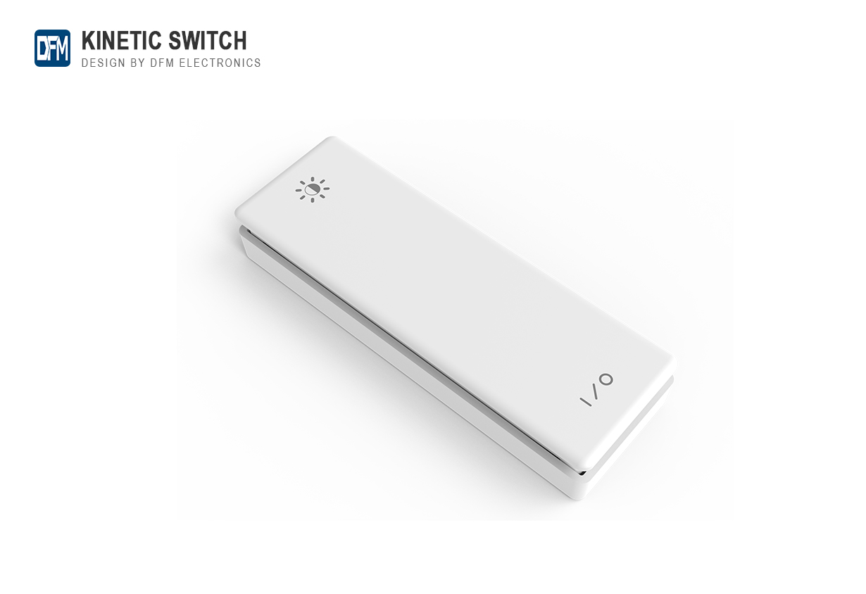 Piano H2 Series Two-button Rocker Type Wireless Kinetic Switch plastic