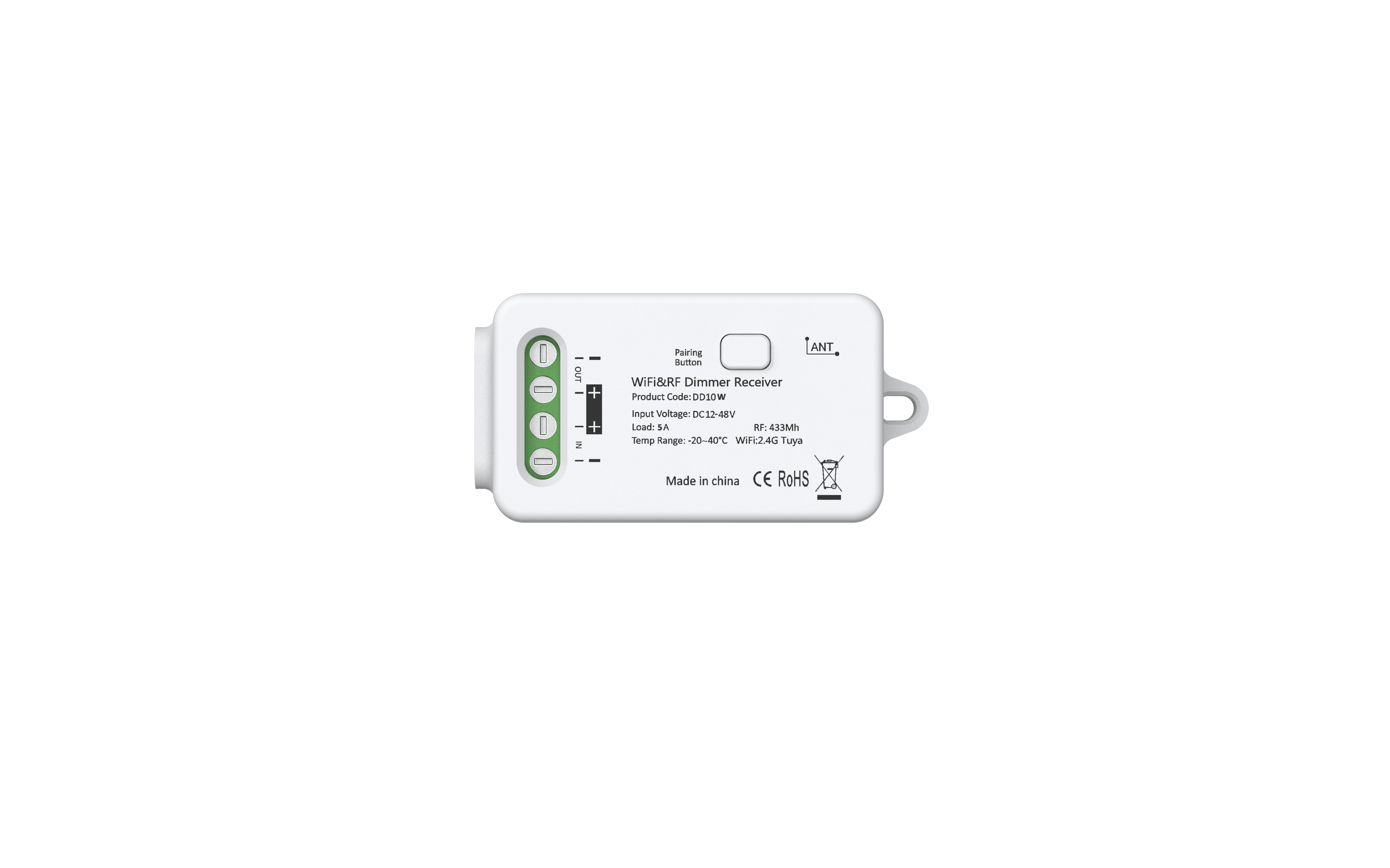 DD10 DC12V-48V 1 Channel Dimming Receiver